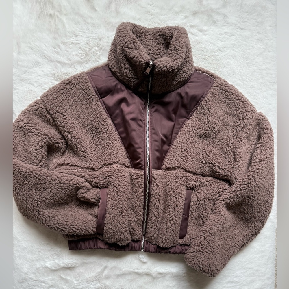 Abercrombie & Fitch Brown Teddy Jacket